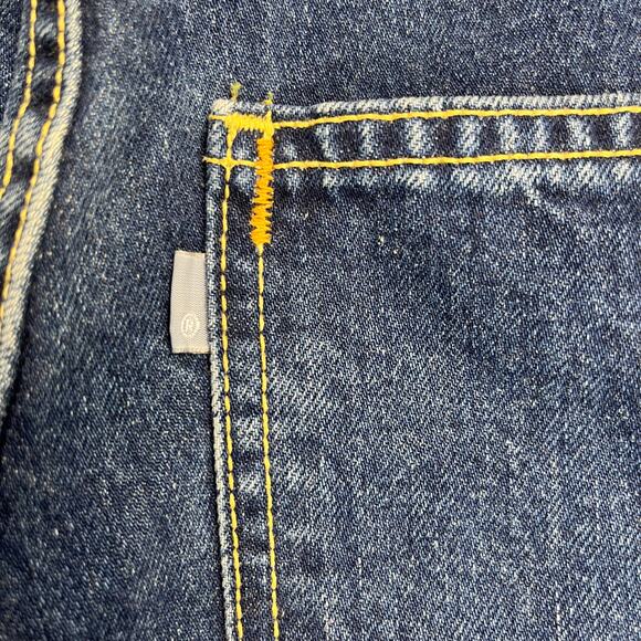 Levi’s Vintage Silvertab Baggy Jeans Husky tag Sz 31x27 actual 31x26 Blue Y2K 02 - Picture 9 of 16